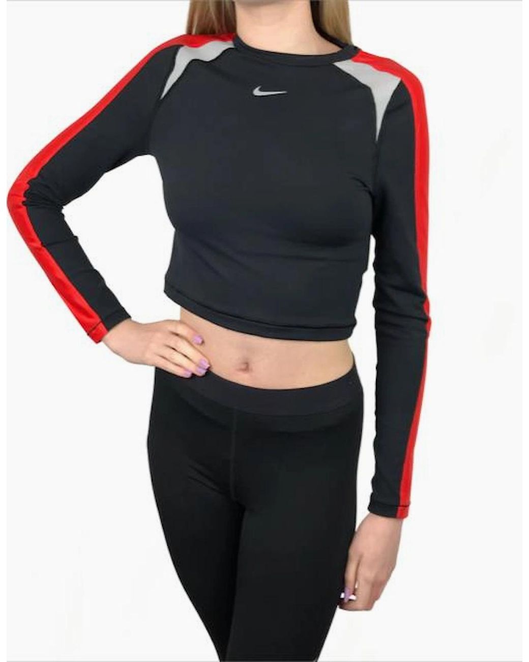 Nike Black Pro & Dri Fit Crop Top