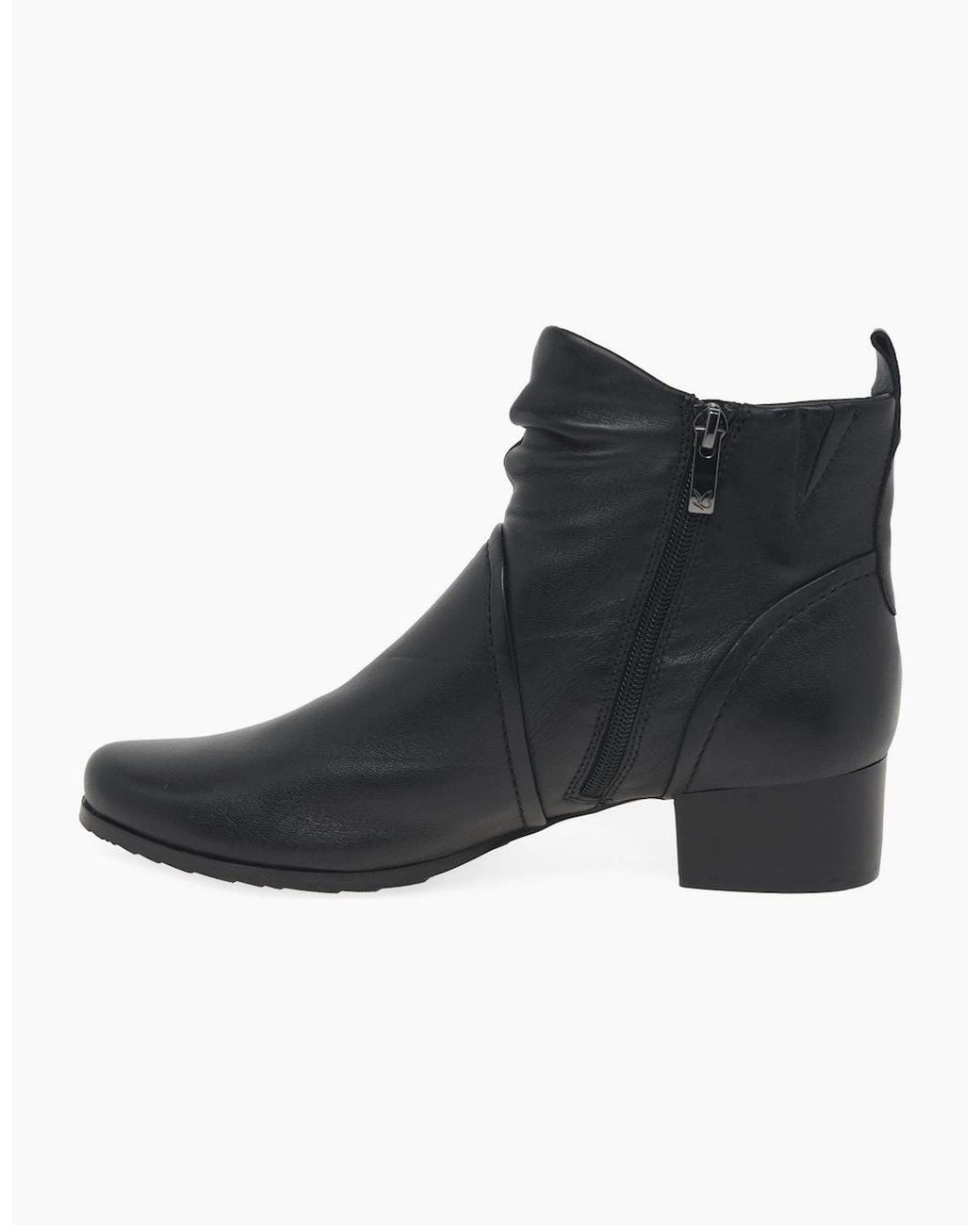 Caprice Black Fearne Ankle Boots