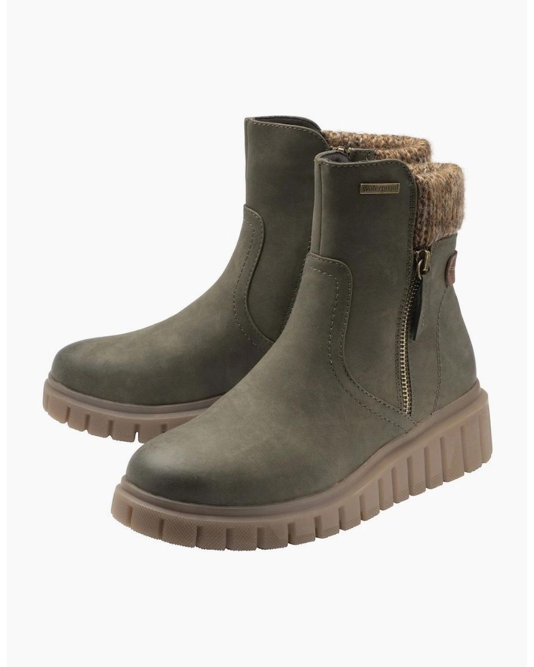 Lotus Brown Gwen Ankle Boots