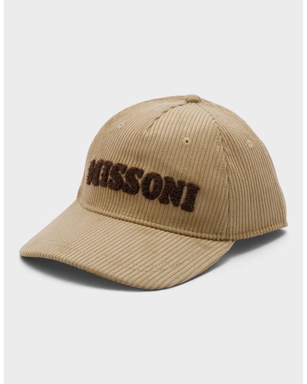 Missoni Natural Logo Corduroy Cap