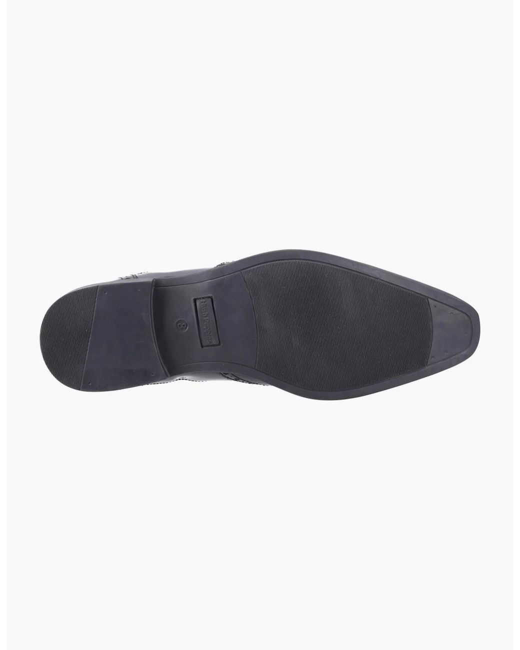 Hush Puppies Black Elliot Brogue Patent Shoes for men
