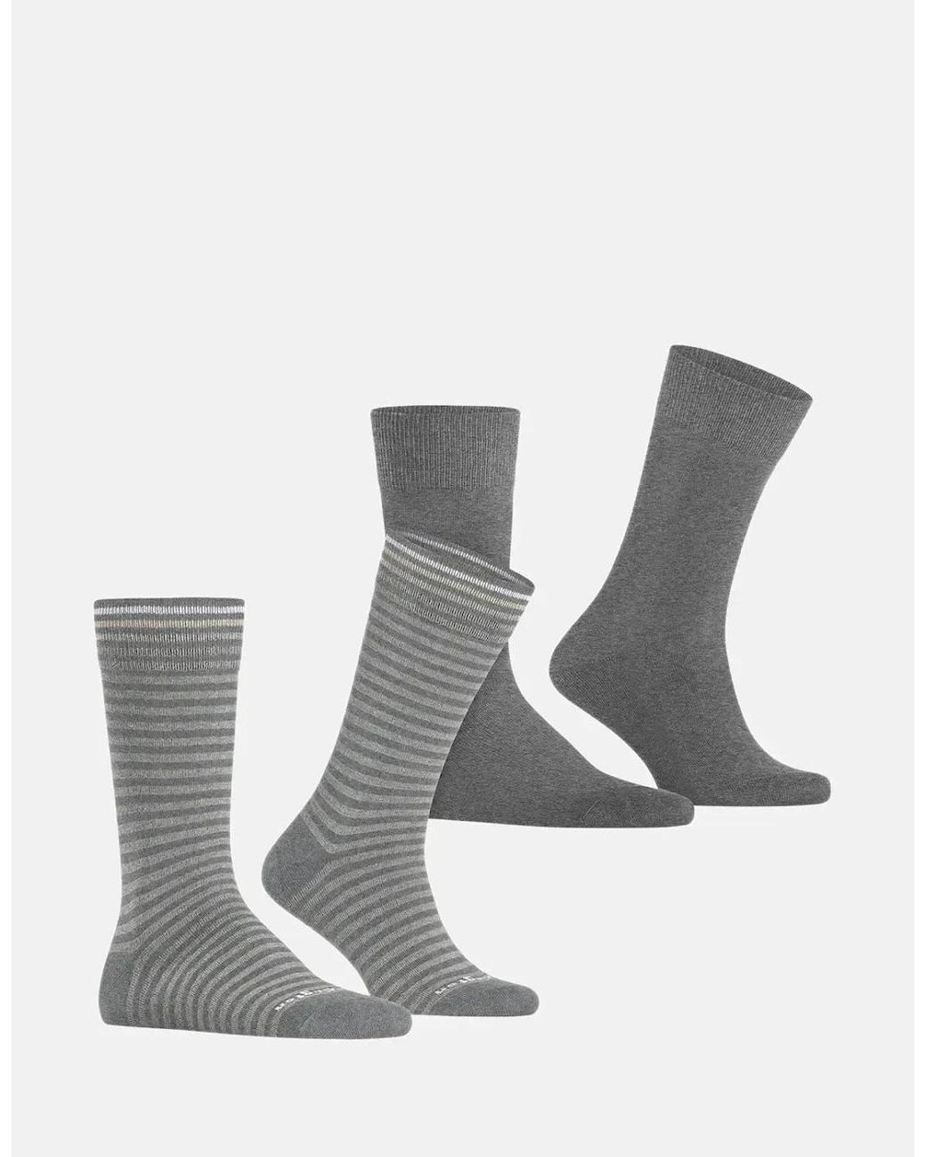Burlington Multicolor Everyday Stripe 2-Pack Socks Light Melange