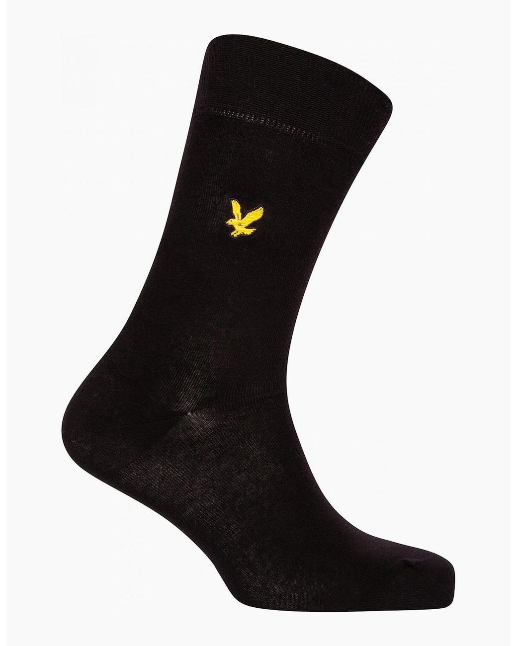 Lyle & Scott Black 3-Pack Angus Dress Socks for men