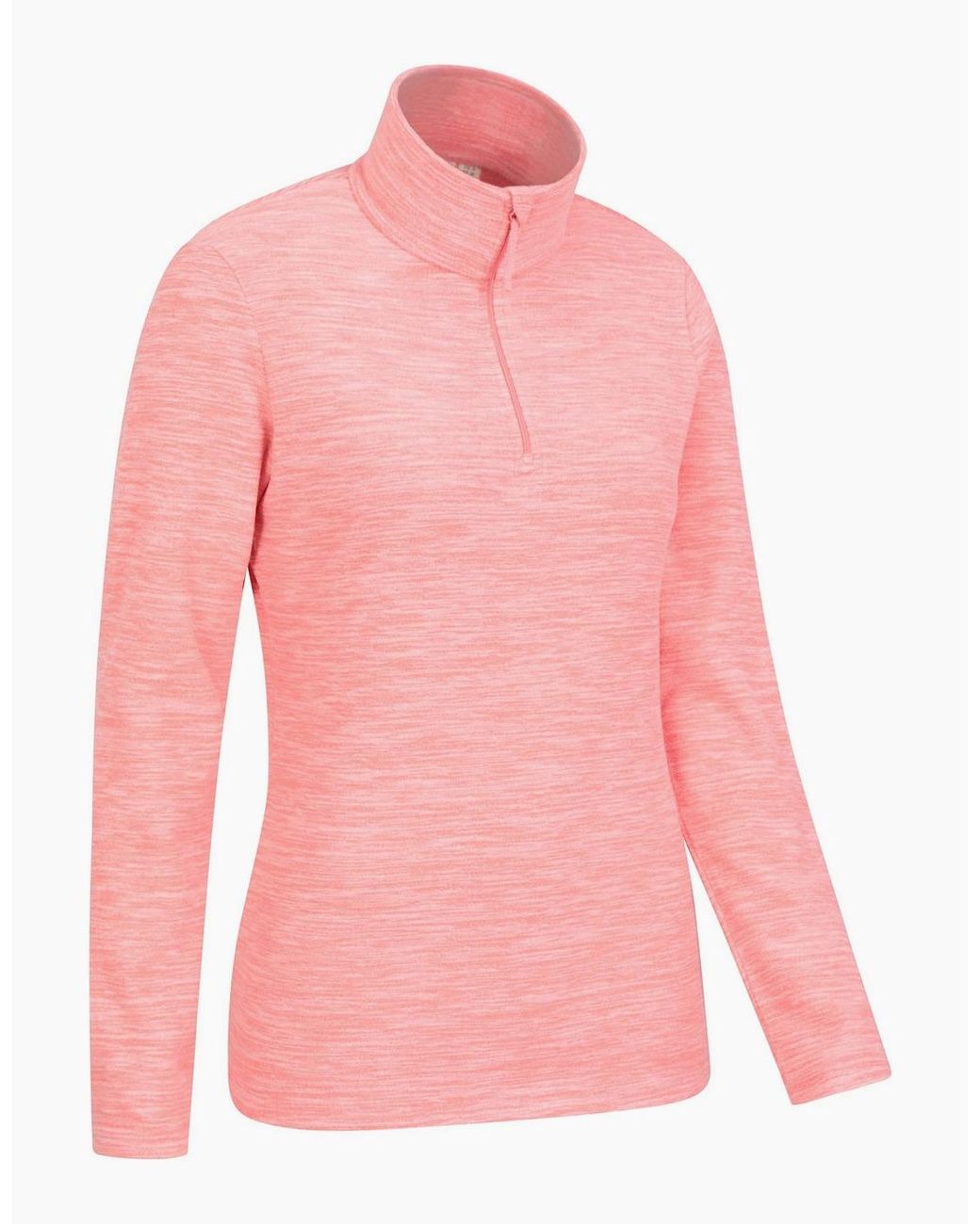 Mountain Warehouse Pink Ladies Snowdon Melange Fleece Top