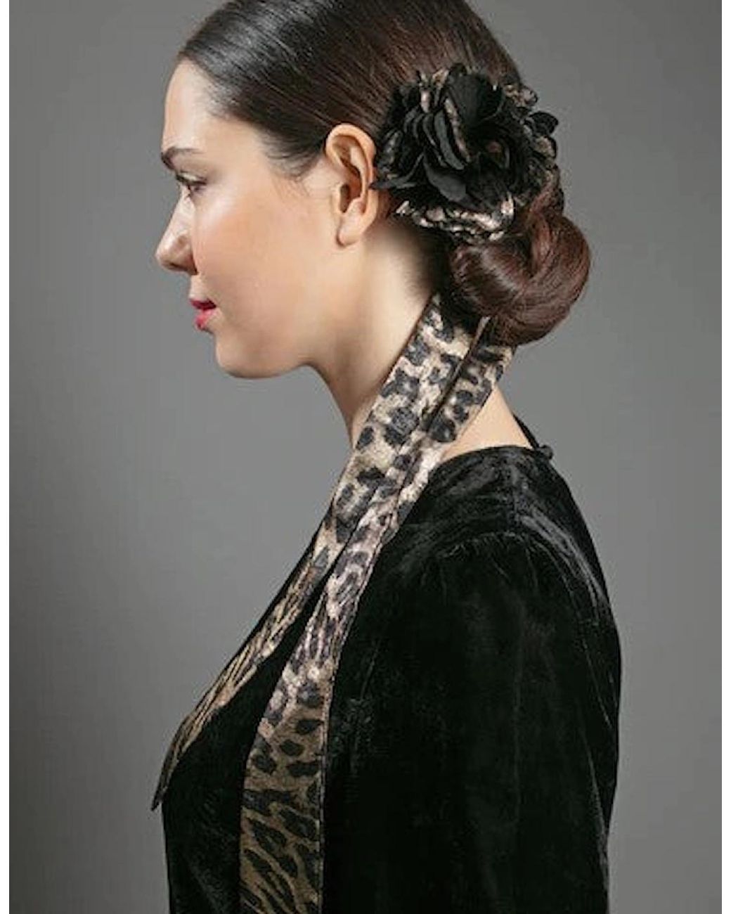 Nooki Design Black Vera Corsage Scarf