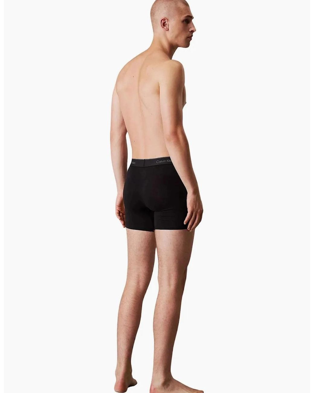 Calvin Klein 3-Pack Icon Cotton Stretch Boxer Briefs, /Glacier/Bluebell for men