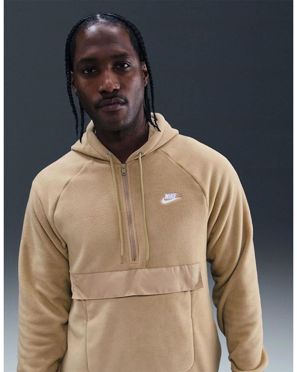 Nike Green Hooded Neck Raglan Sleeve Sweatshirt for men