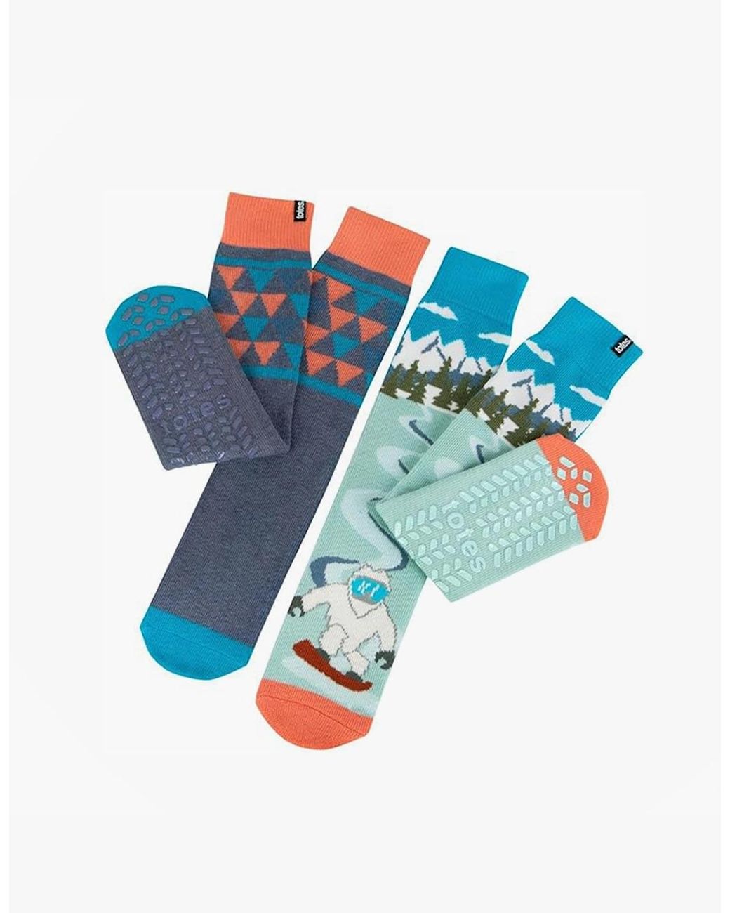 Totes Blue Toasties 3324 Original Slipper Socks Slipper Socks Yeti for men