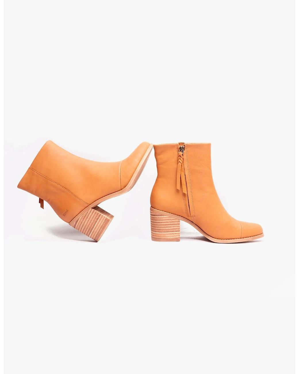 TOMS Brown Evelyn Boots Tan