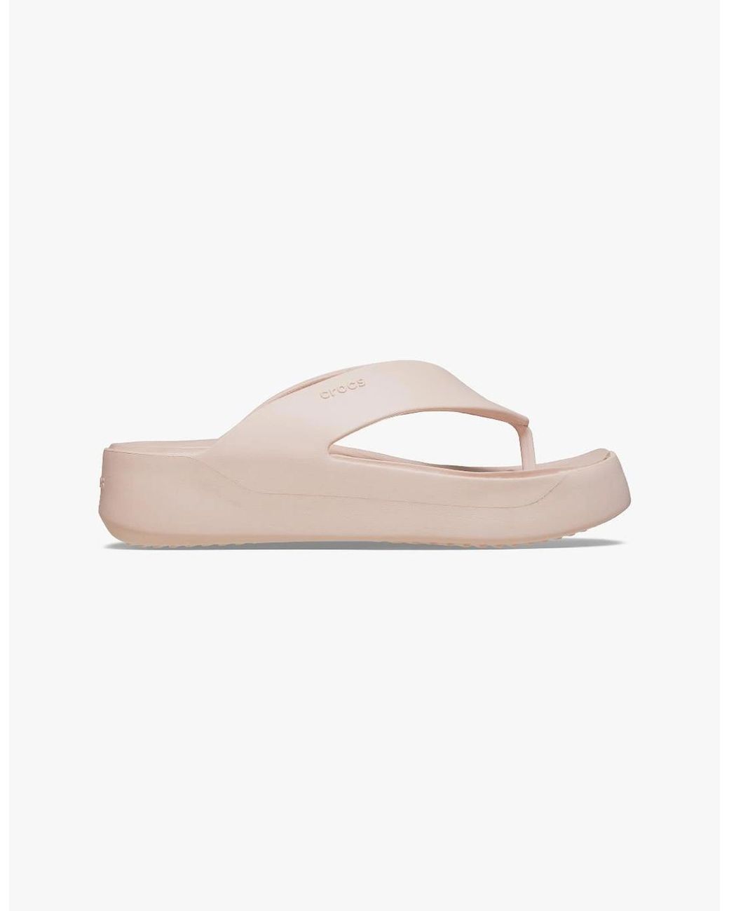 CROCSTM White 209410-6Ur Getaway Platform Flip Flip-Flops Quartz