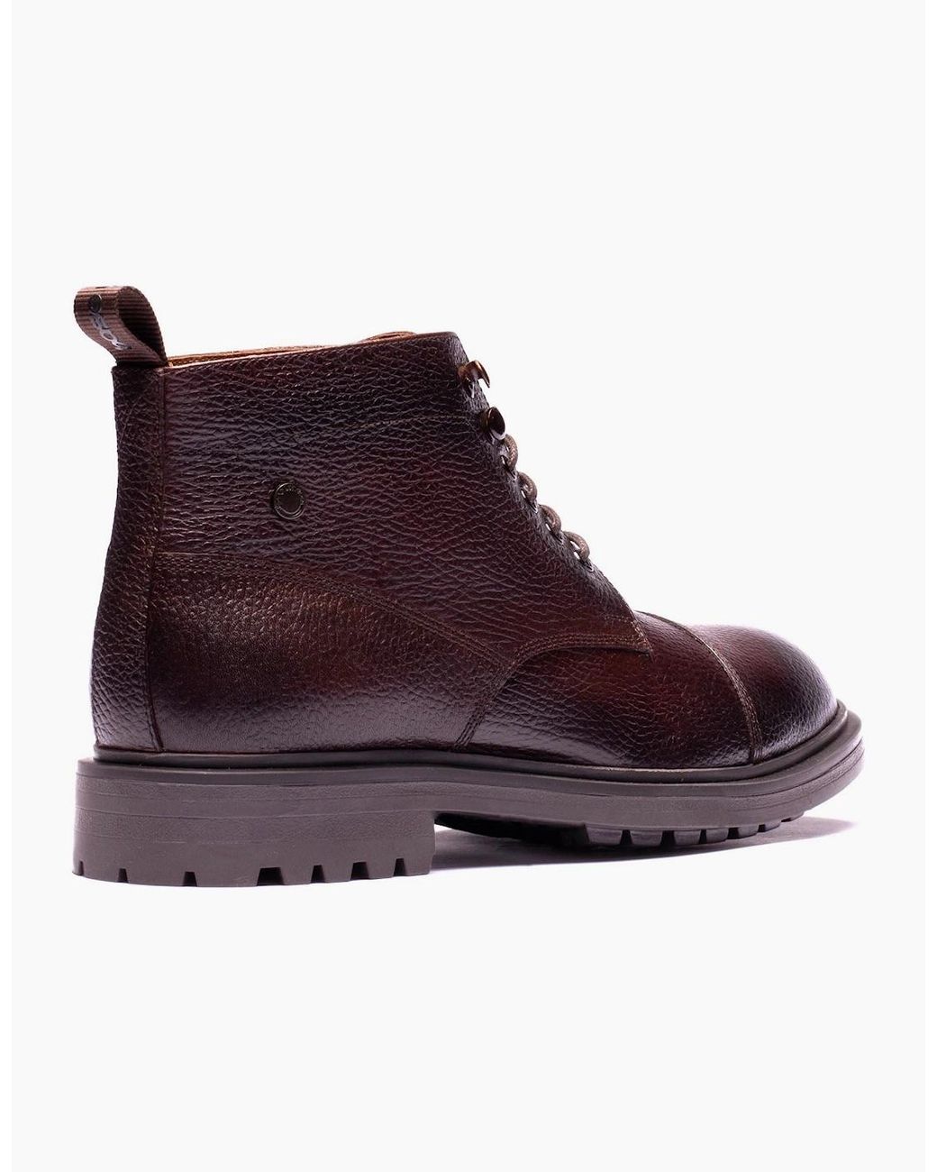 Base London Purple London Mercer Leather Ankle Boots for men