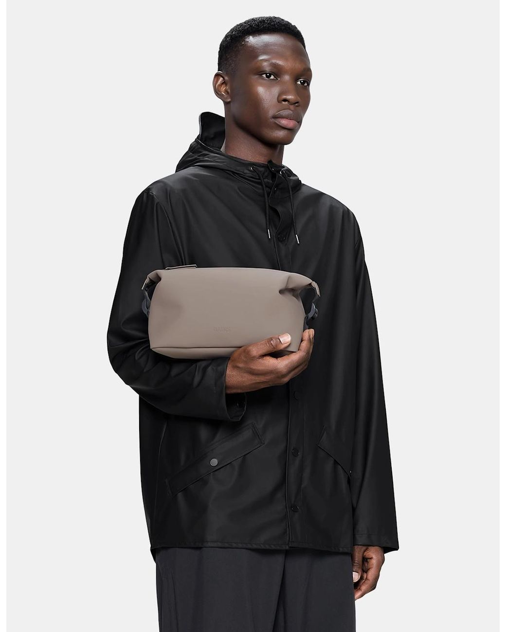 Rains Gray Hilo Wash Bag