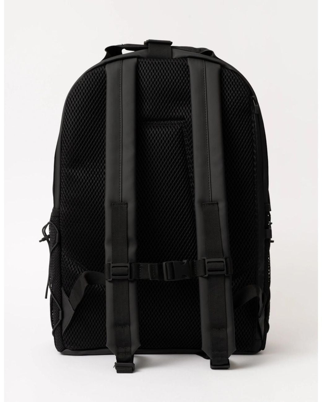 Rains Black Trail Clip Front Backpack
