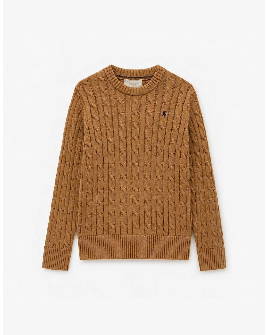 Joules Natural Classic Cable Jumpers Camel