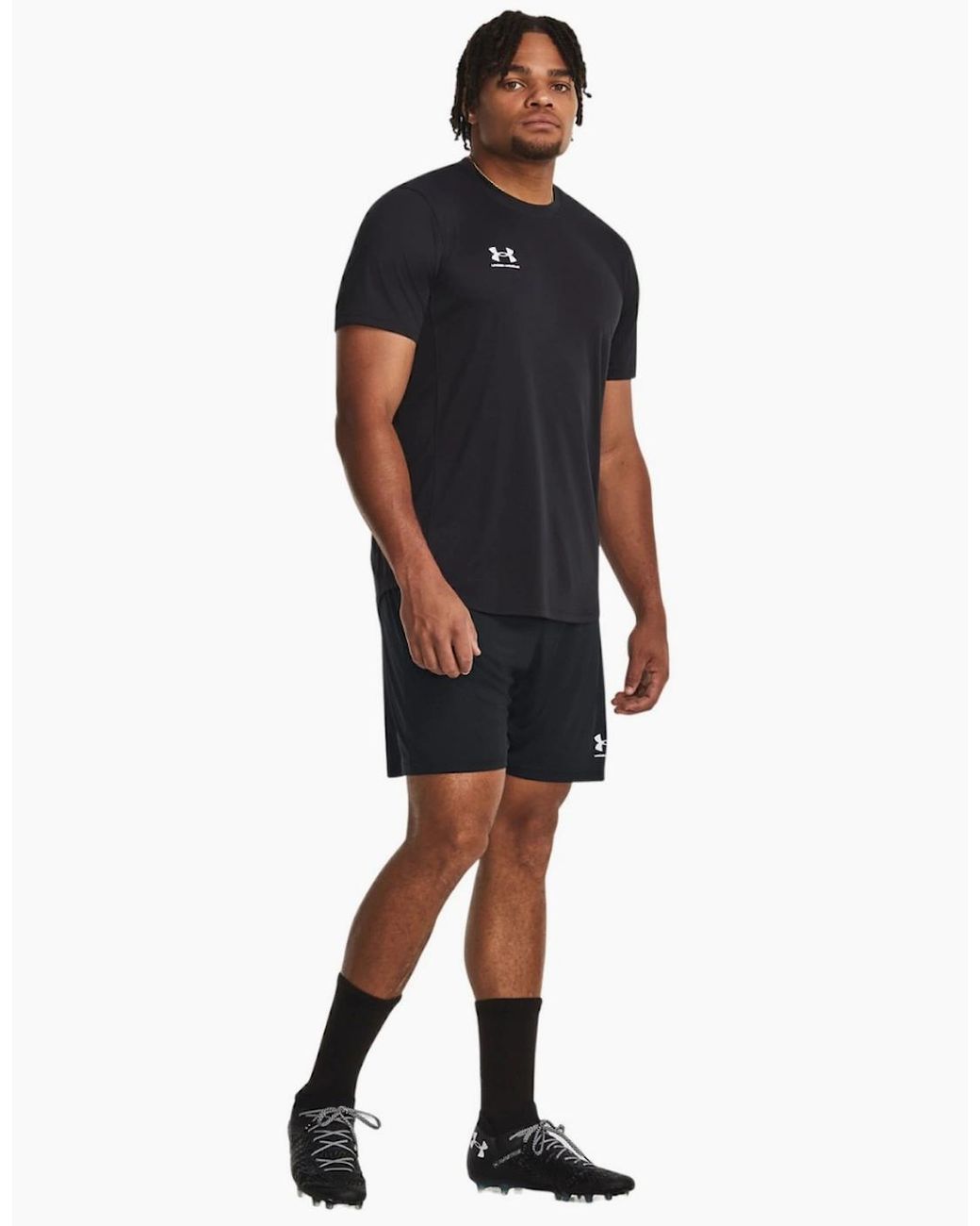 Under Armour Black Challenger Knitted Shorts for men