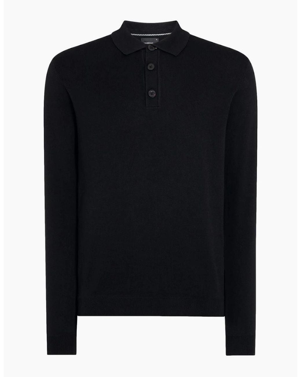 Remus Uomo Black Knitted Polo A1-26 00 for men