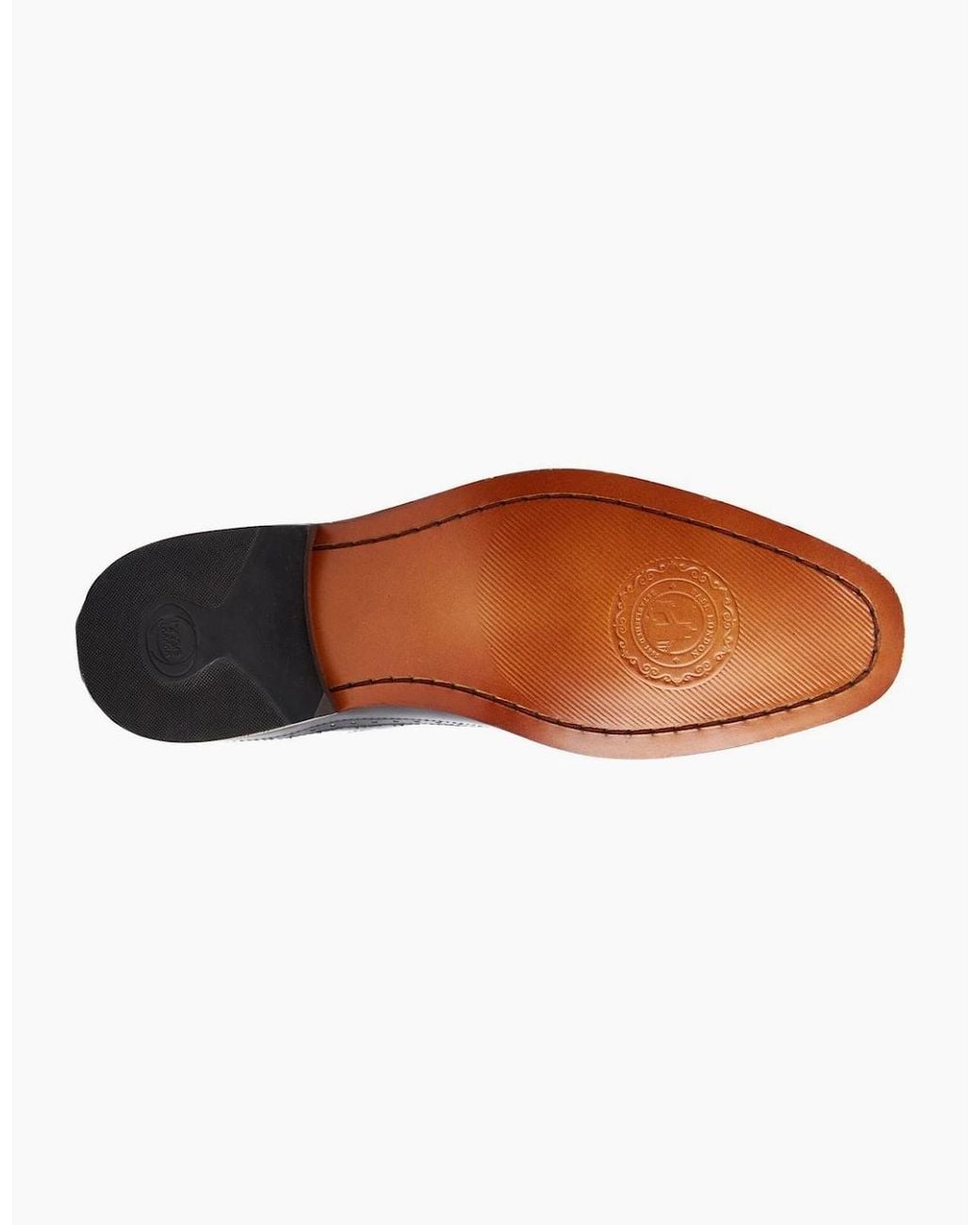 Base London Blue Havisham Plain Toe Derby Shoes for men