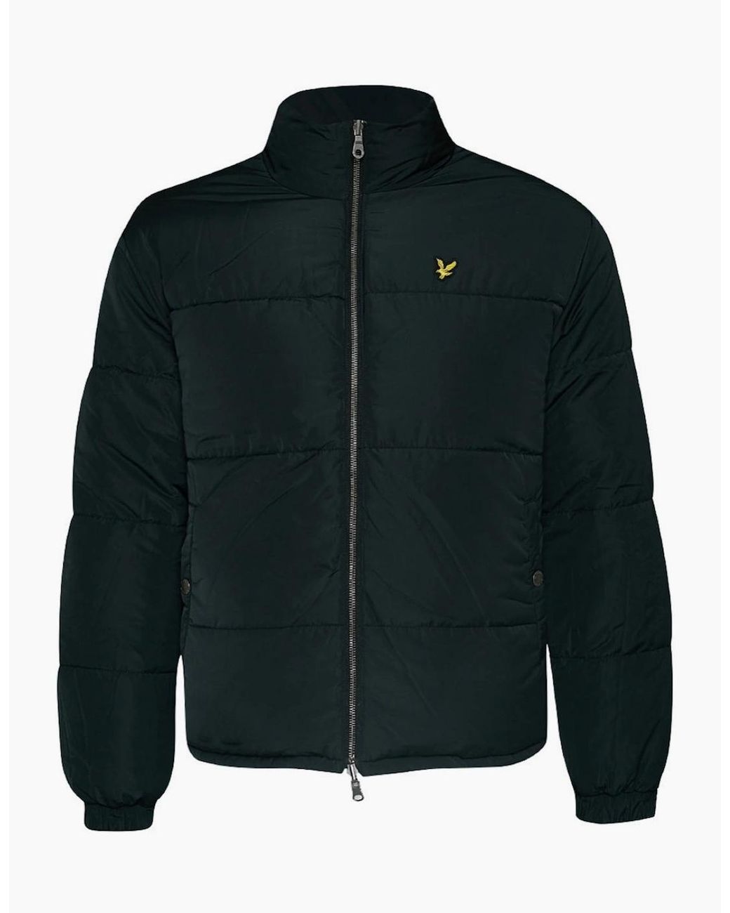 Lyle & Scott Black Lyle & Scott Fair Isle Reversible Puffer Jacket