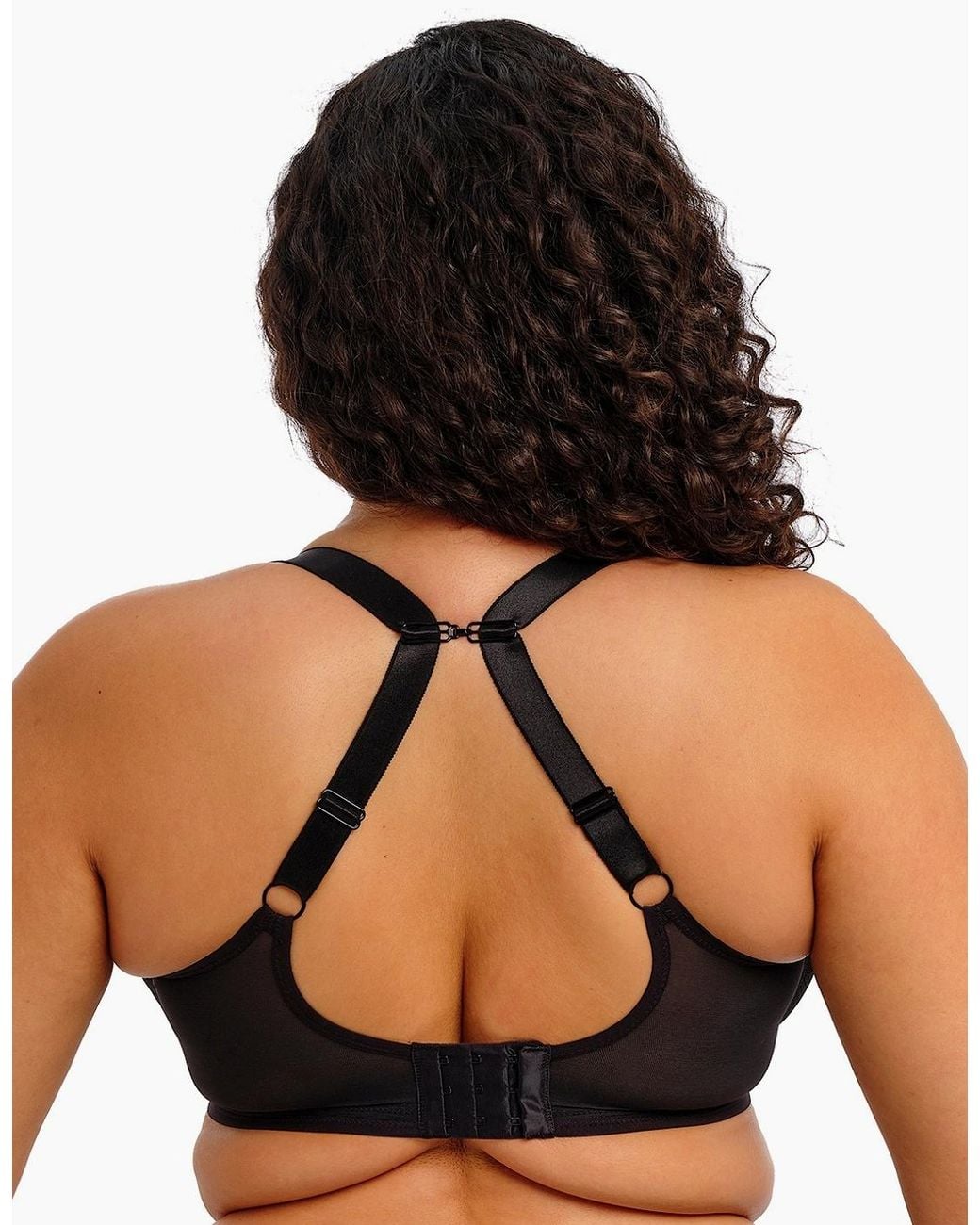 Elomi Black El303334 Tiernie Underwire Plunge Stretch Bra