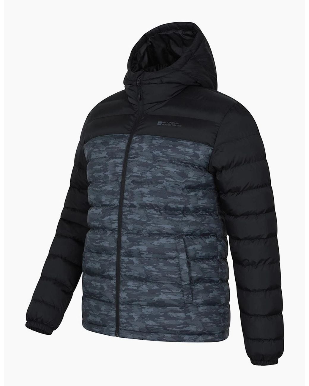 Mountain Warehouse Blue Seasons Ii Camo Padded Jacket for men