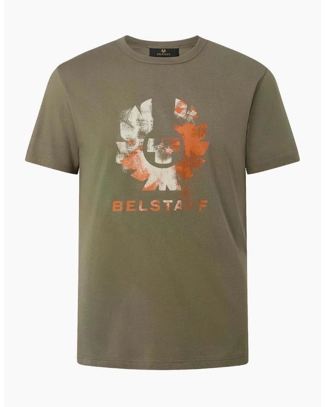 Belstaff Green Blur T-Shirt Khaki for men
