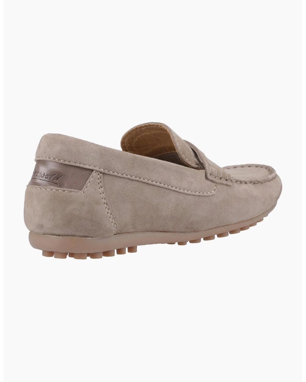 Cotswold Brown Combe Leather Shoes Taupe