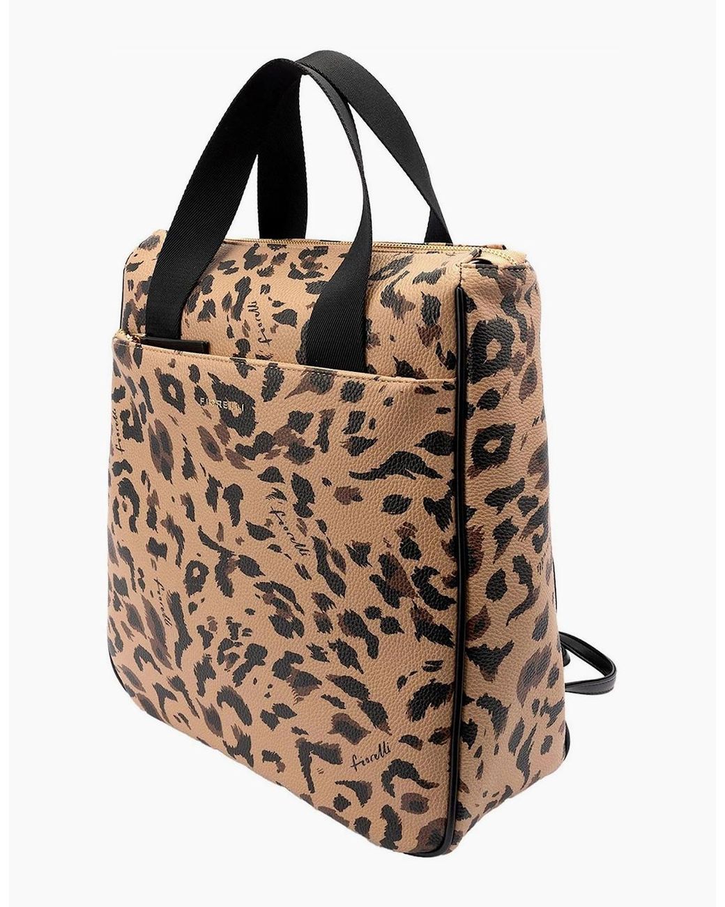 Fiorelli Brown Effie Leopard Patterned Rectangle Shape Backpack