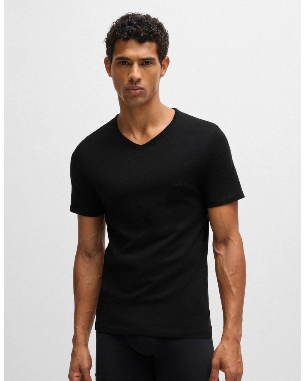 Boss Black Boss 3-Pack V-Neck Underwear T-Shirts for men