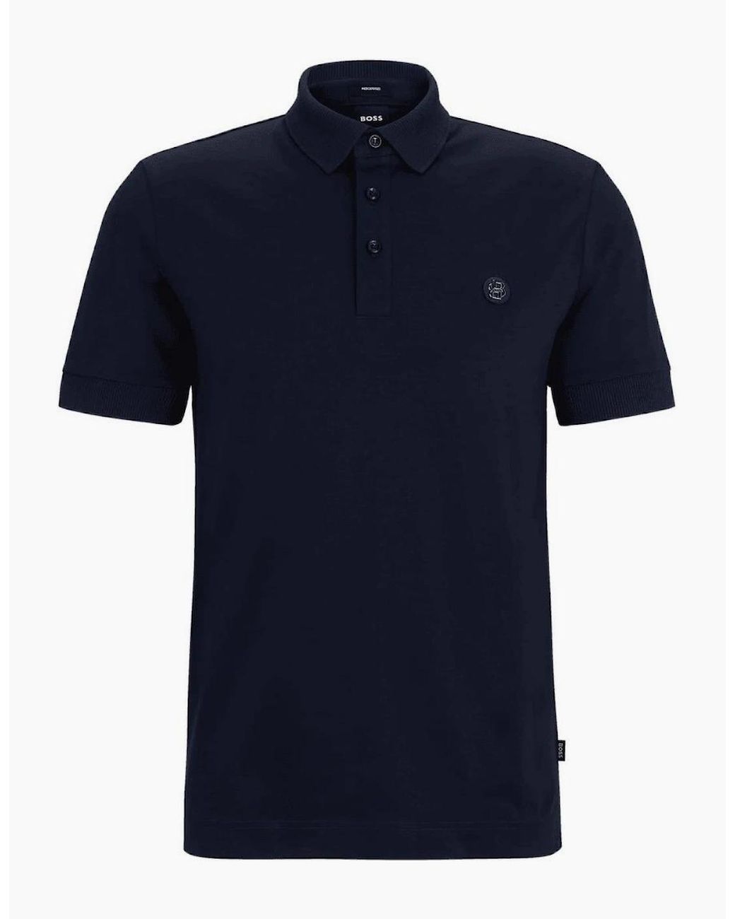 Boss Blue C-Parris 01 Mercerised Polo Shirt for men