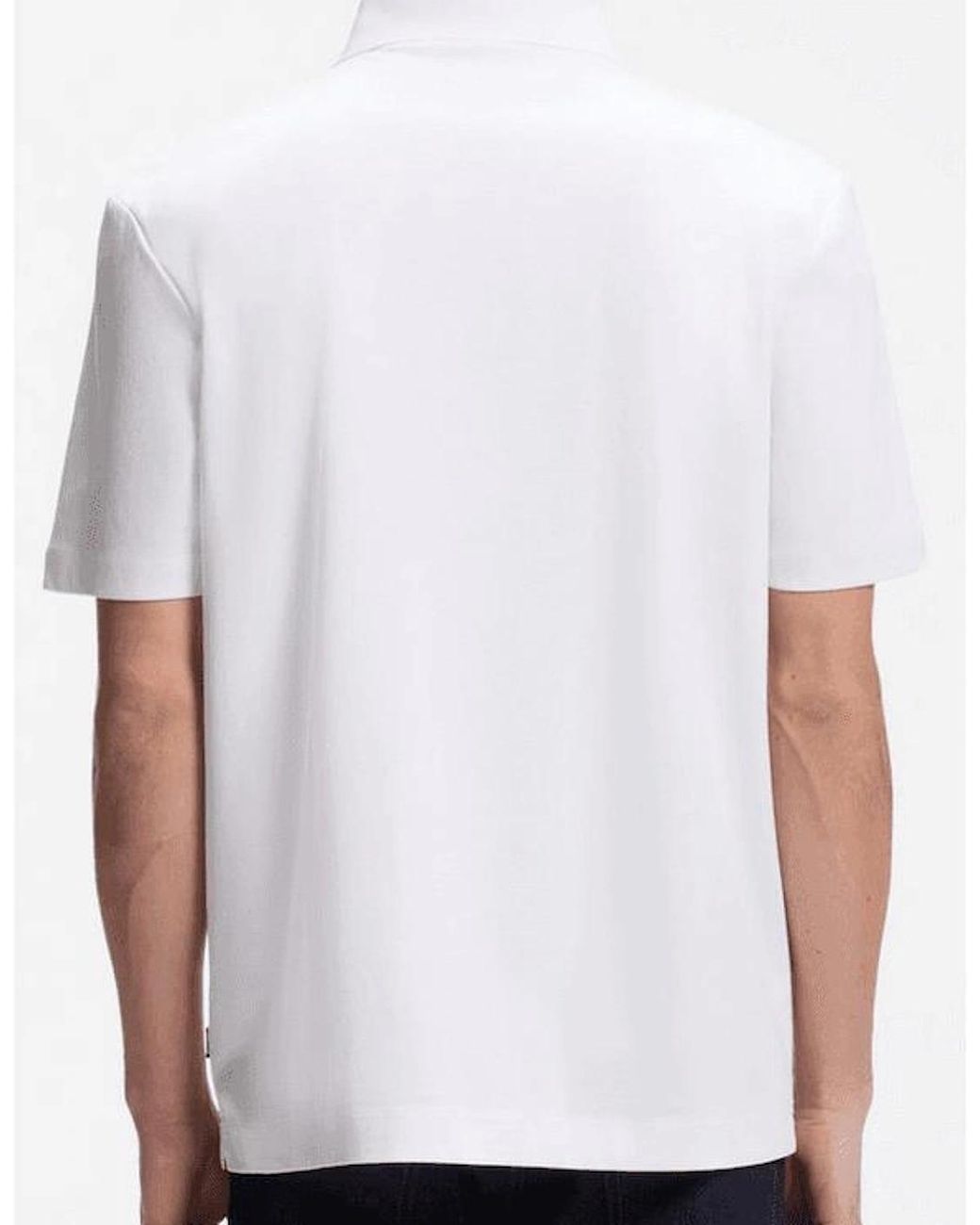 Boss White C-Parris 01 Mercerised Polo Shirt for men