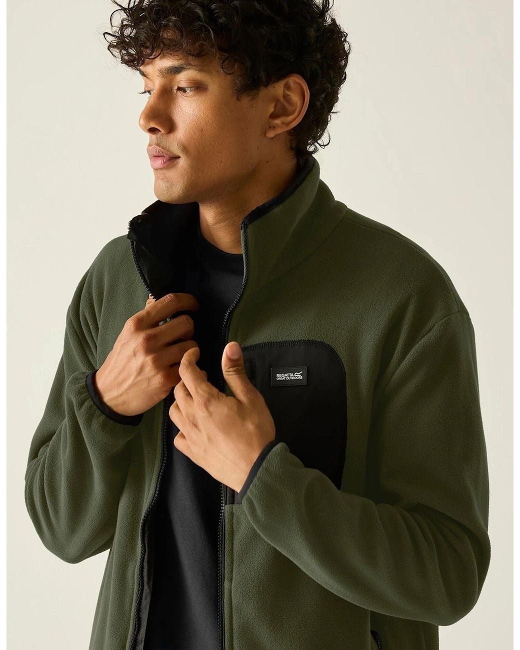 Regatta Green Frankie Full Zip Fleece Jacket for men
