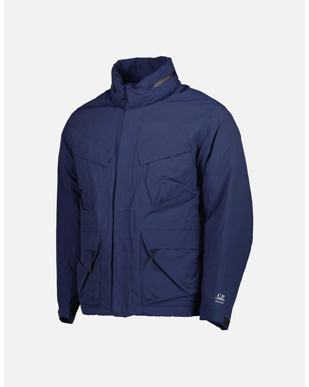 C P Company Blue Micro-M Down Field Jacket for men