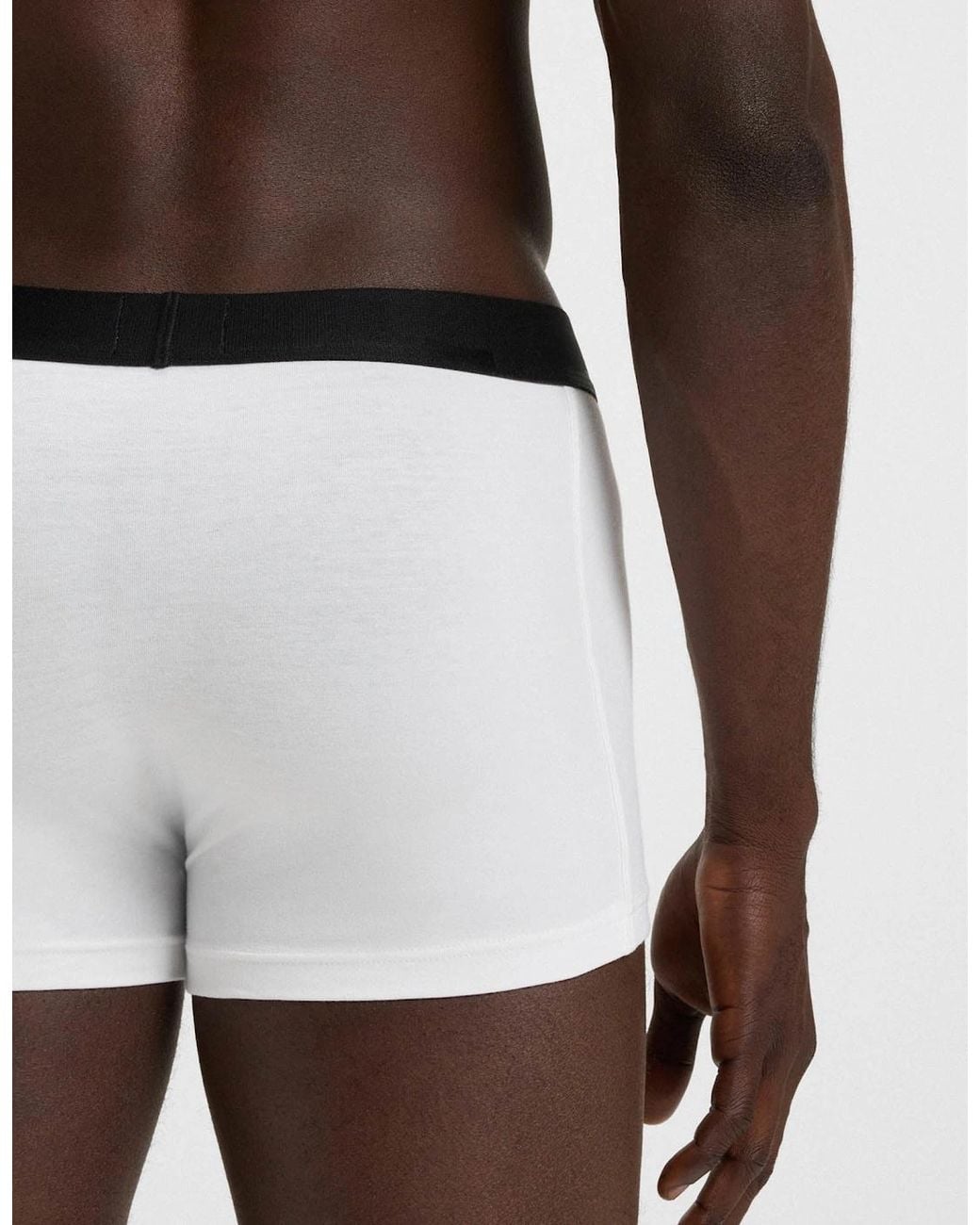Boss Natural Boss 3-Pack Stretch-Cotton Trunks With Logo Waistbands for men