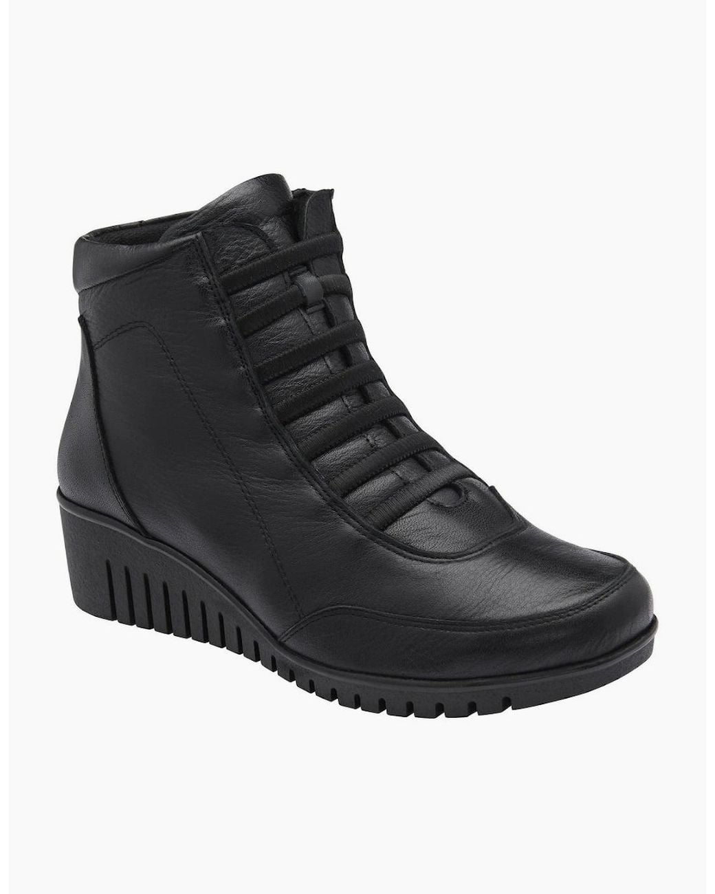 Lotus Black Myrthe Ankle Boots