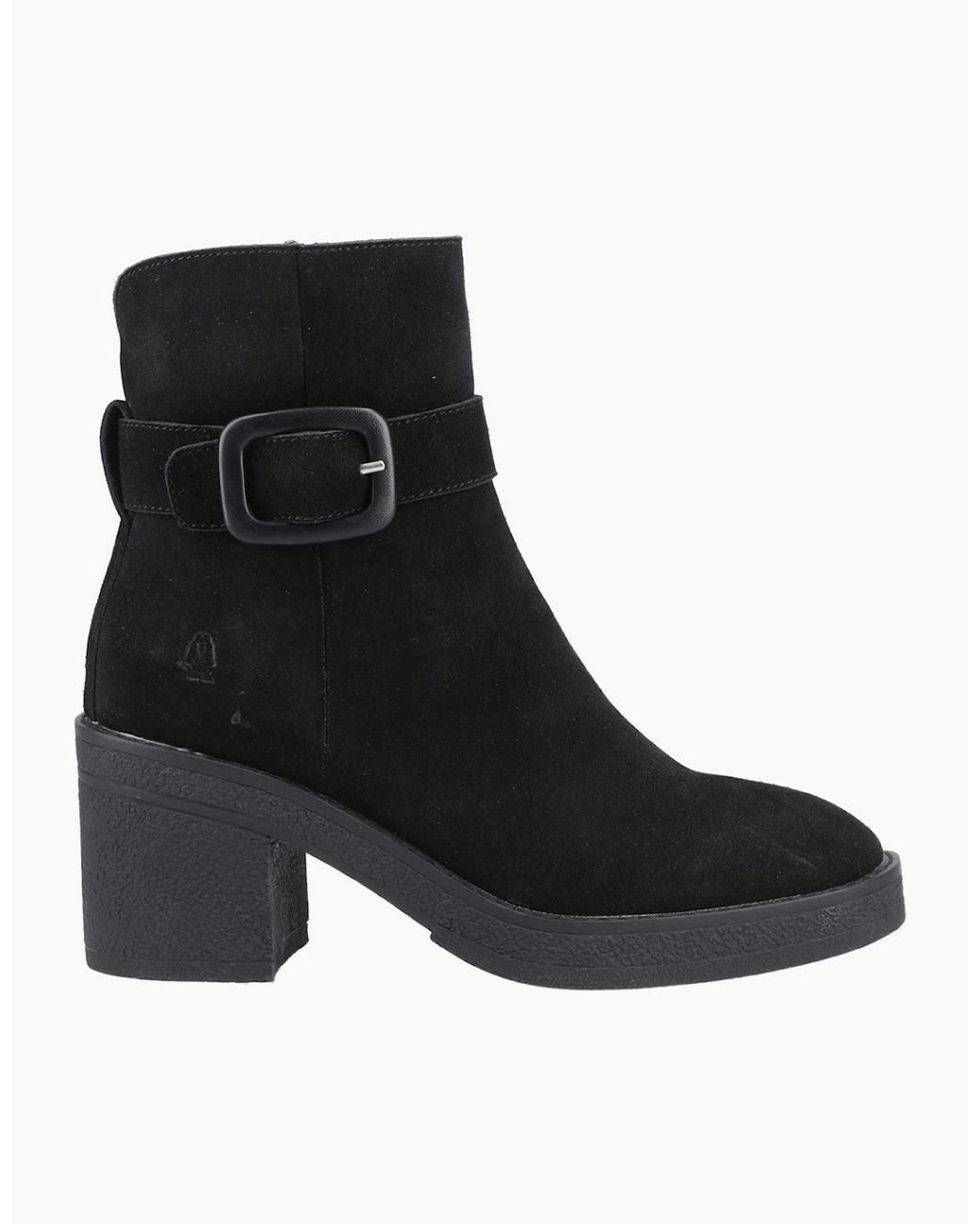 Hush Puppies Black Fearne Buckle Boot Ankle Boots