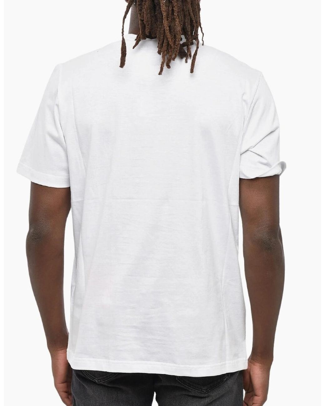 DIESEL White Modern Basic Logo T-Shirt for men