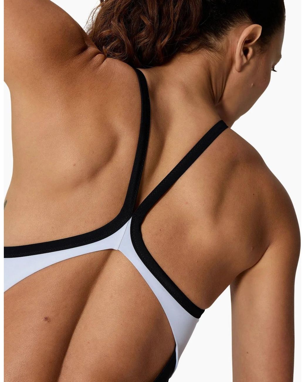 Speedo Black Ladies Solid Racerback One Piece Swimsuit