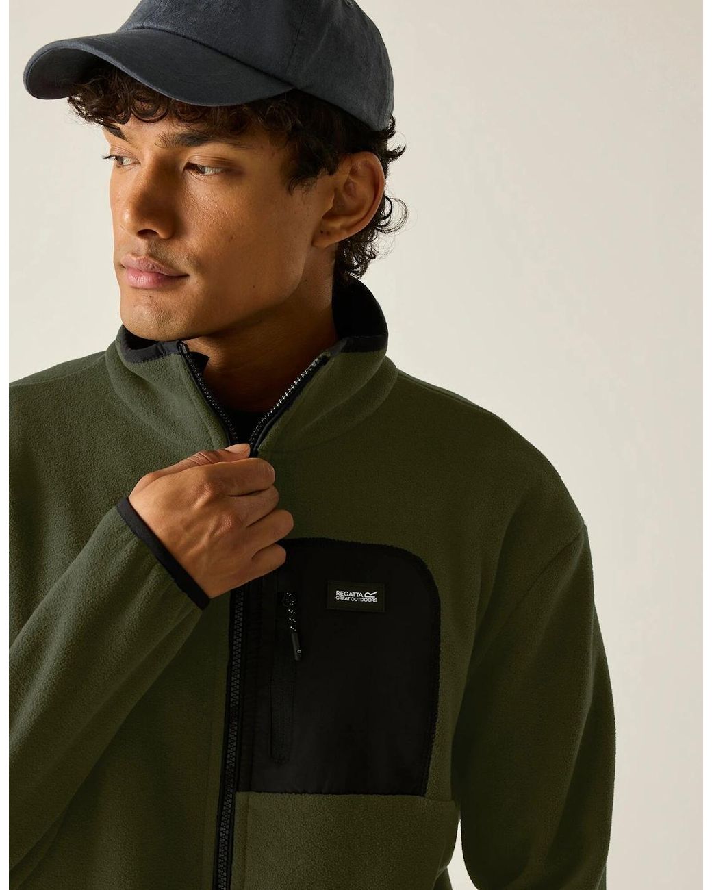 Regatta Green Frankie Full Zip Fleece Jacket for men