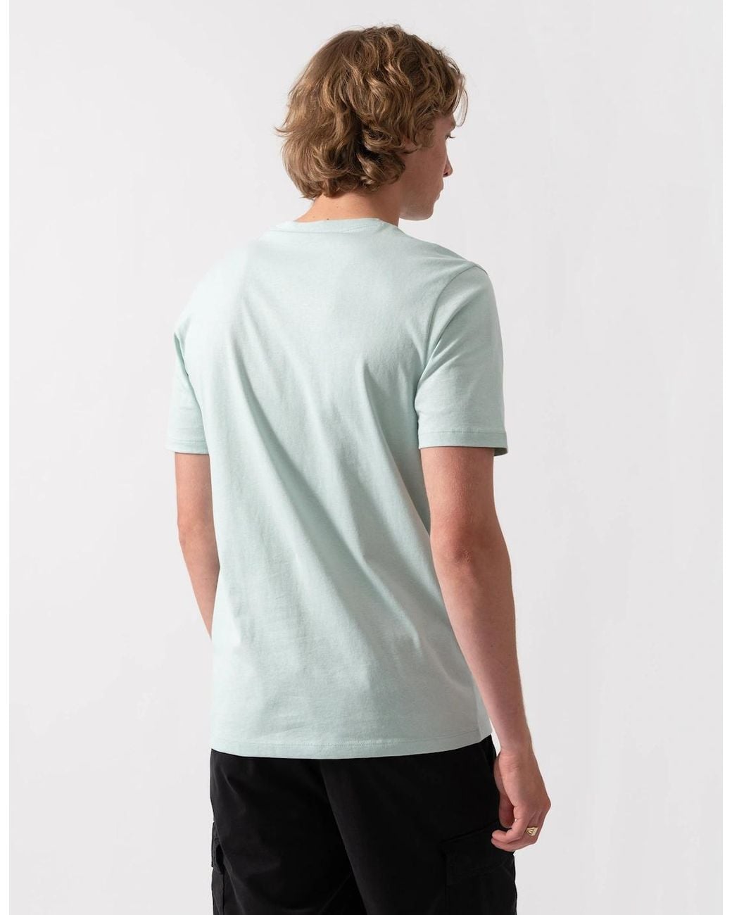 Boss Gray Boss Tales Cotton-Jersey T-Shirt With Logo Patch for men