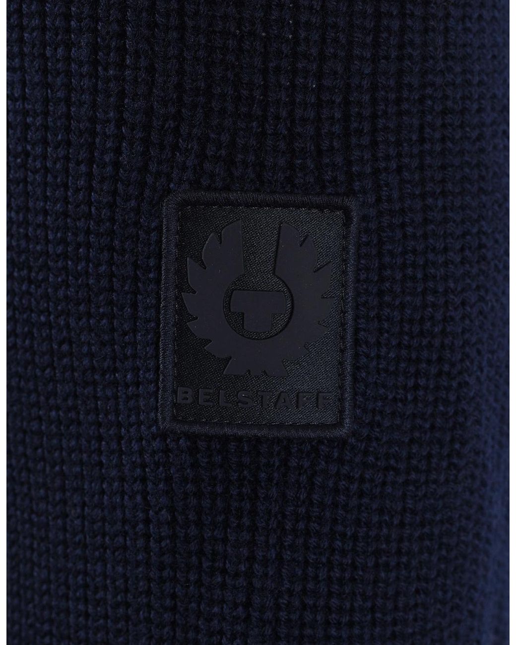 Belstaff Blue Compound Cardigan Jacket Dark Ink for men
