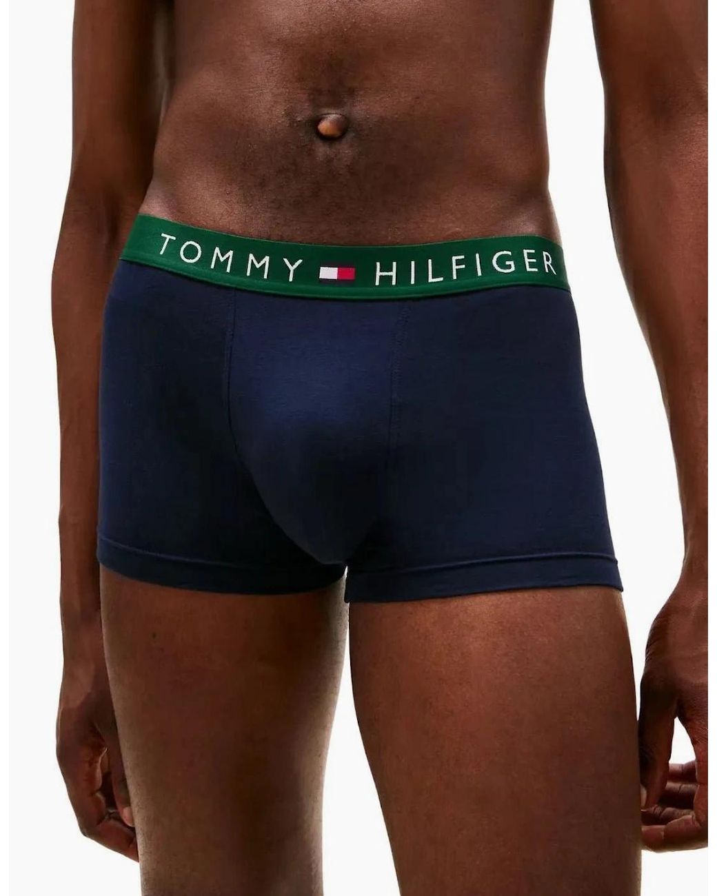 Tommy Hilfiger Blue 3-Pack Th Originals Boxer Trunks, W/ /Burgundy for men