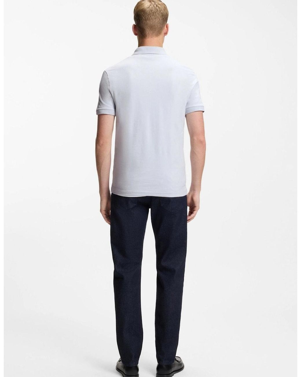 Boss White Boss Slim Fit Passenger Polo Shirt Light Pastel