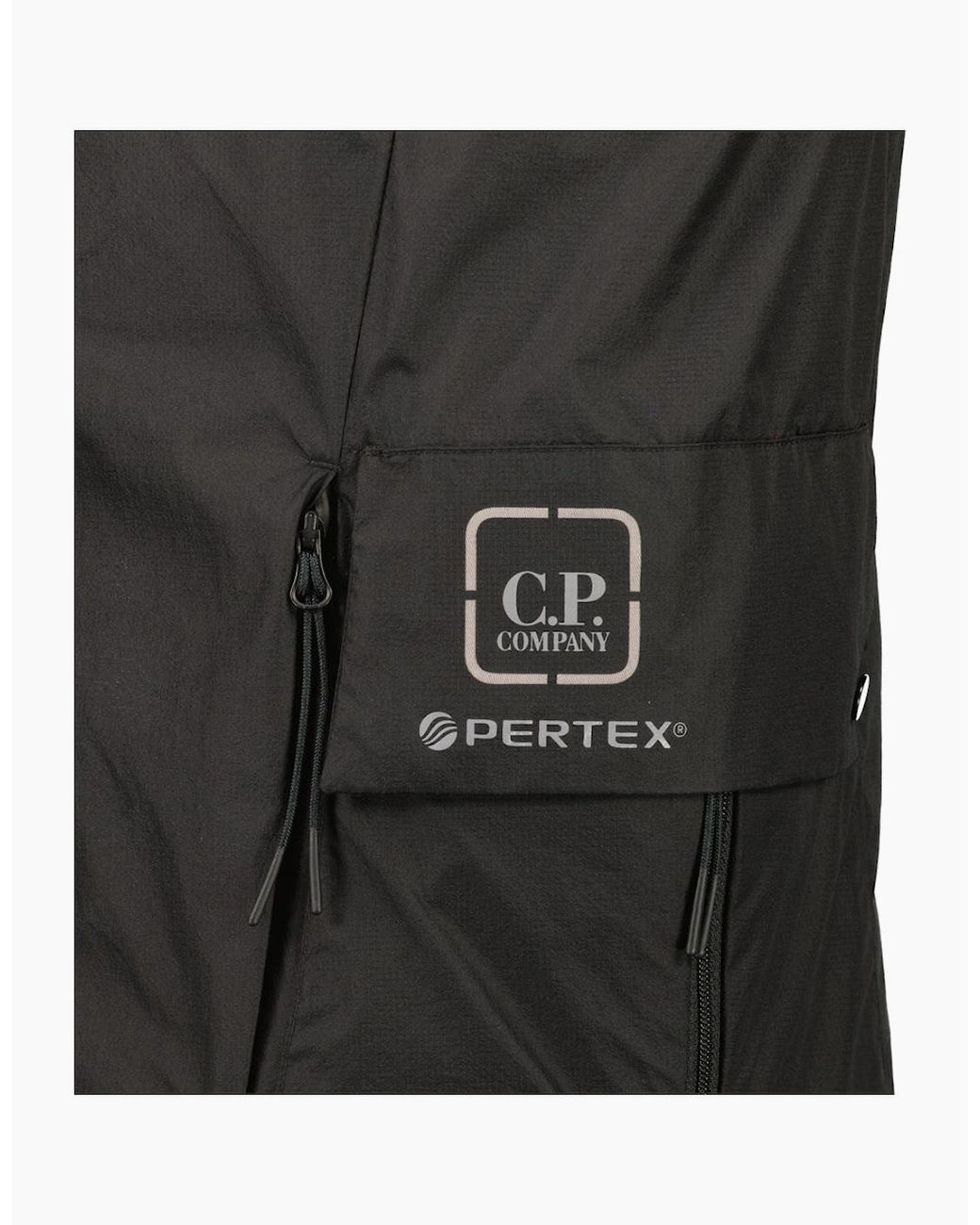 C P Company Black Metropolis Padded Pertex Vest for men