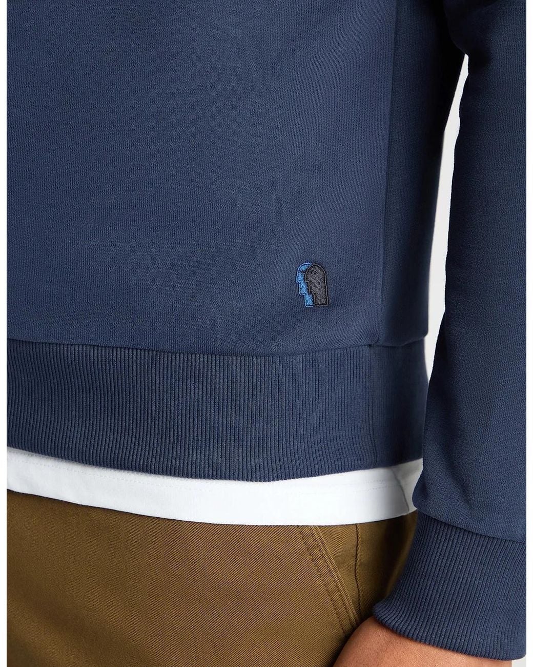 Remus Uomo Blue Crew Neck Sweatshirt Dark for men