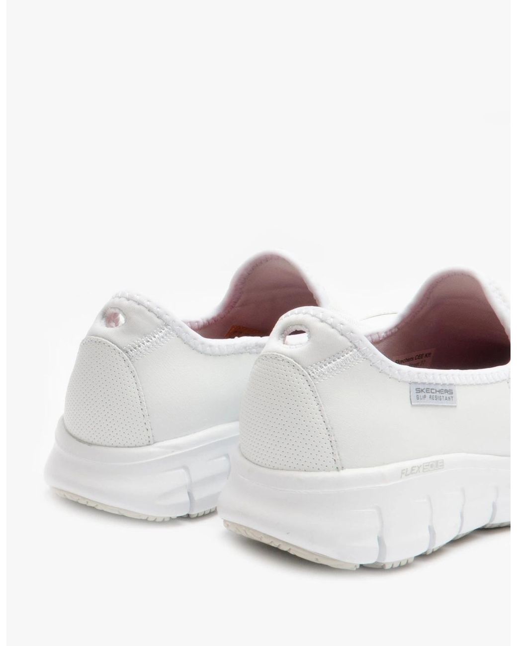 Skechers White Work 76536Ec Sure Track Sr Occupational Trainers