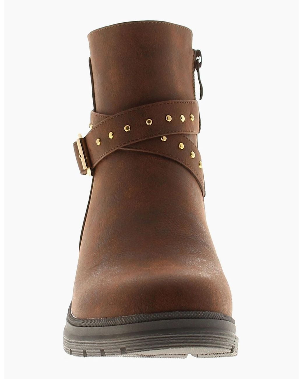 Apache Brown Millie Pu Boots Uk Size