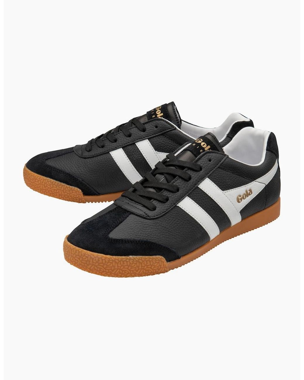 Gola Black Harrier Leather Trainers for men