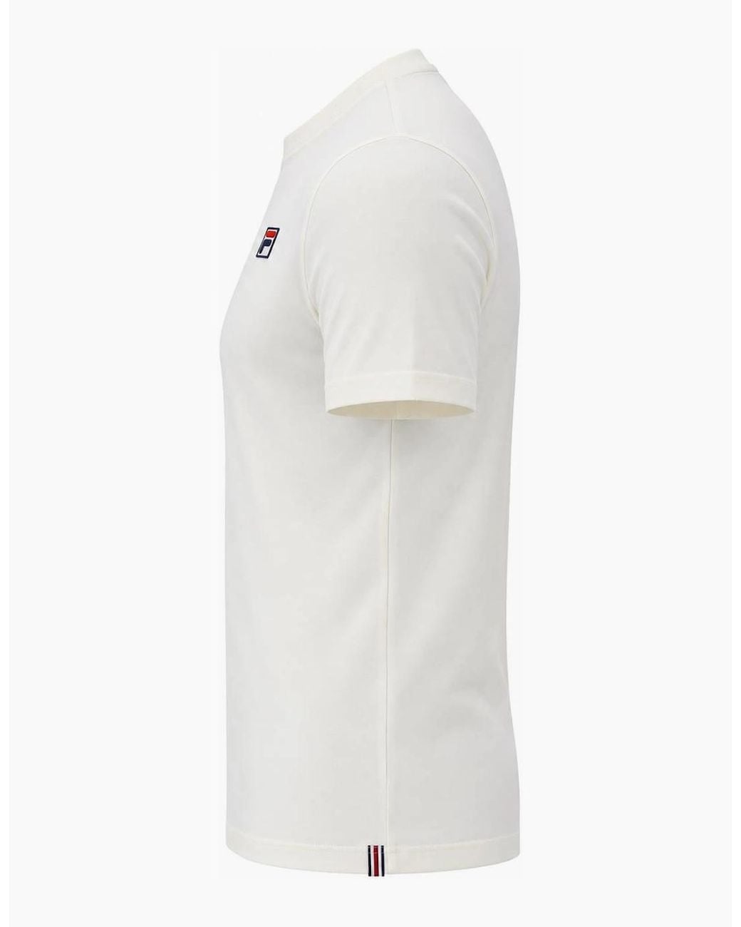 Fila White Sunny Essential T-Shirt Gardenia for men