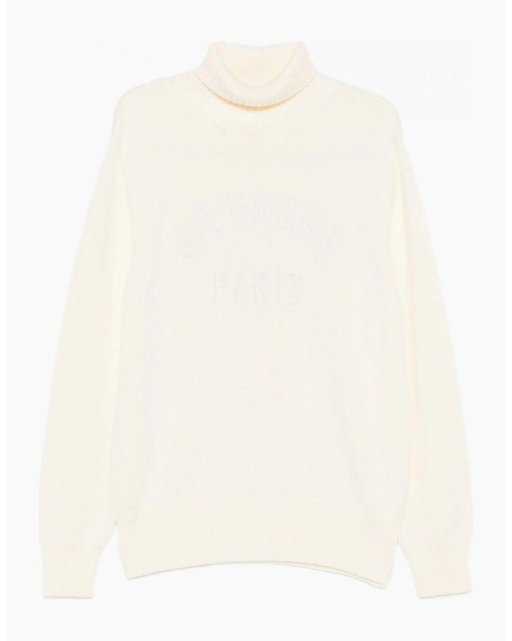 Givenchy White Turtleneck Sweater Off for men
