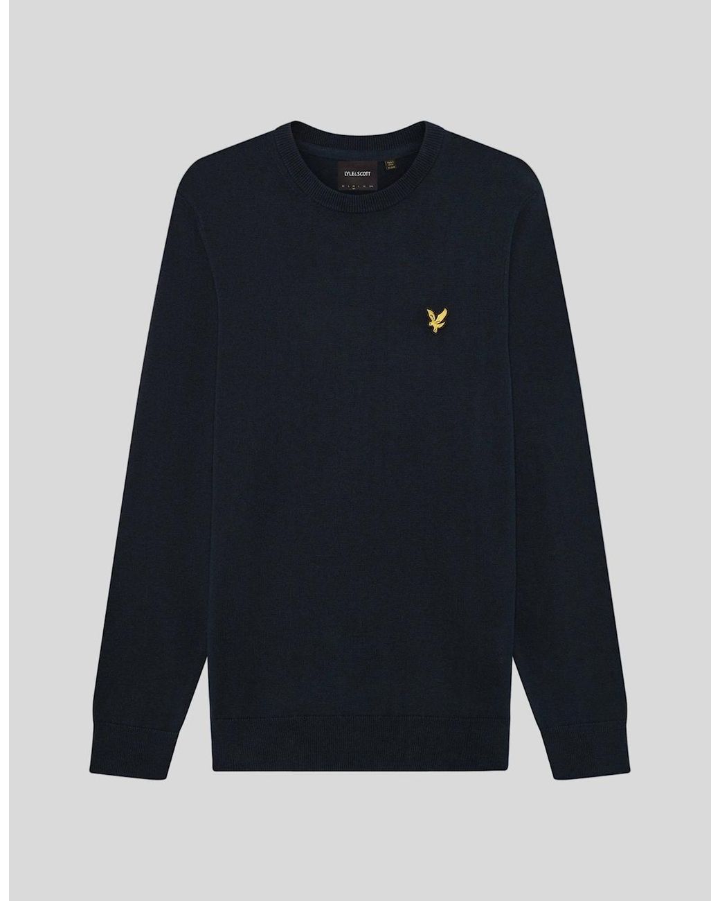Lyle & Scott Blue Archive Knitted Crew Neck Jumper for men